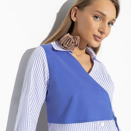 Рубашка Модная цель (sky story) - Charutti фото 3