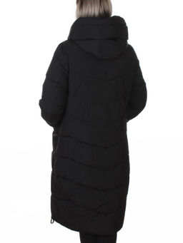 8806 BLACK Пальто зимнее женское (150 гр. холлофайбер)