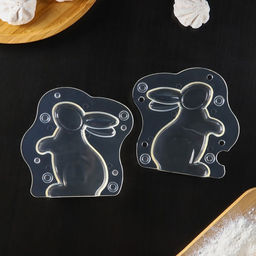 Молд для шоколада «Кролик», 13.5×13 см, пластик, прозрачный