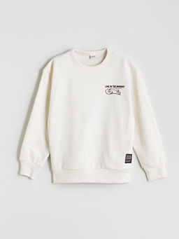 Bisiklet Yaka Erkek ?ocuk Sweatshirt