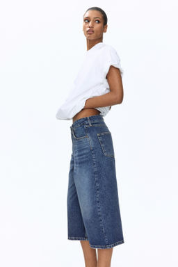 Wide Regular Waist Culotte Jeans - H&m фото 3