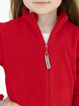 Комбинезон детский флисовый красный