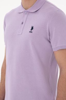 Erkek Slim Fit Polo Yaka Lila Basic Ti__rt Sepette S_rpriz _ndirim - U.s. polo assn фото 7