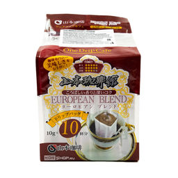 Молотый кофе Европейский бленд в дрип-пакетах Yamamoto Coffee, Япония, 100 г (10 г * 10 шт.) Акция