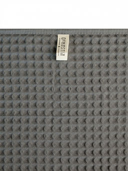Полотенце для лица 50x90 темно-серый вафельное полотно
