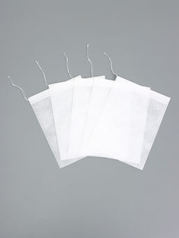 Цена за 100 шт. Фильтр-пакет, мешочек с завязками для запарки 15 х 20 см