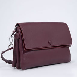 Сумка-мессенджер на молнии, цвет бордовый - Simaland фото 3