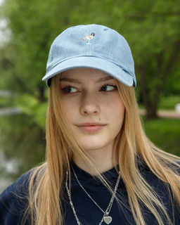 Бейсболка DJINNS арт. 6 Panel Dad Cap Coloured Girl (голубой)