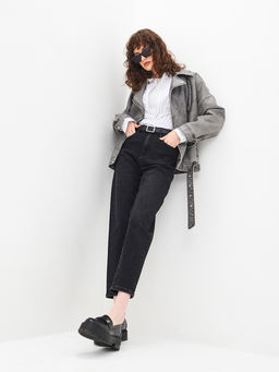 Женские джинсы mom fit с высокой посадкой - Mossmore фото 32