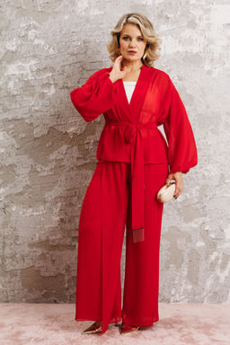 Костюм Anastasia 1063.1 рубиновый красный фото 7