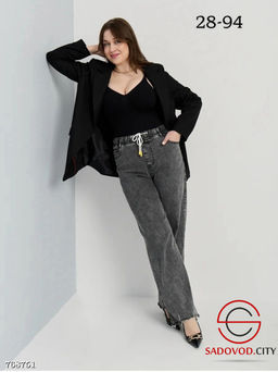 Женские широкие джинсы