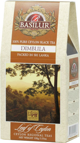 BASILUR. Лист Цейлона. Dimbula 100 гр. карт.пачка