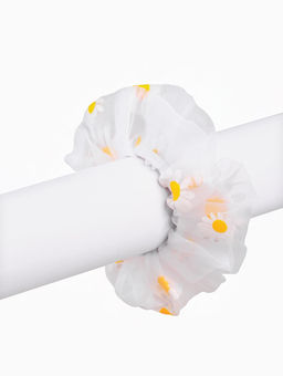 Цена за 2 шт. Резинка для волос «Ромашка» белая, Принцессы