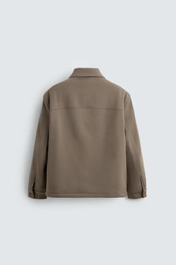 TEXTURED PADDED OVERSHIRT - Zara фото 8