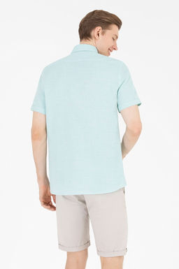 Мужская вода -зеленая рубашка с короткими рукавами в корзине - U.s. polo assn фото 5