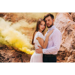 Цветной дым жёлтый, заряд 1,75 дюйма, МАКСИ, очень высокая интенсивность, 30 сек, 11,5 см - Simaland фото 5