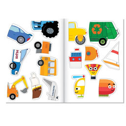 Набор с наклейками Весёлые половинки, Синий трактор  фото 7