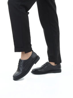 03-DCO83-1 BLACK Полуботинки женские (натуральная кожа)