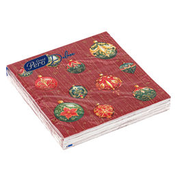 Салфетки бумажные 33х33см GrandPero Deluxe, 3-х слойные, 20 штук в упаковке, Волшебный занавес (Россия)