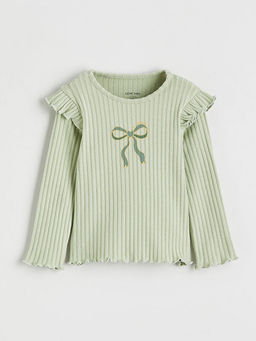 Bisiklet Yaka F?rf?rl? K?z Bebek Bluz