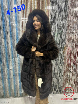 ЭКО шубки под норку с капюшоном