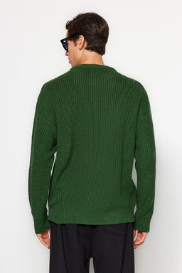 TRENDYOL MAN Tas Oversize Bisiklet Yaka Duz Triko Kazak TMNAW23KZ00189 - Trendyolmilla фото 6