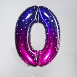 Воздушный шар фольгированный 32" «Цифра 0»