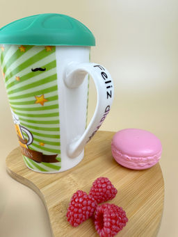 Кружка 400мл с силик. крышкой 3618C OLS-662-6