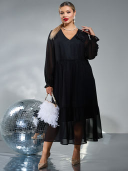 Платье 0355-1 чёрный кристалл