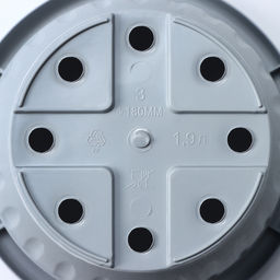 Горшок для цветов с поддоном Сильвер ЭКО, 1.9 л, d=18 см, светло-серый - Simaland фото 5