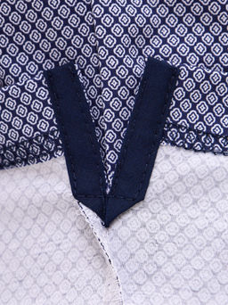 Джемпер мужской с воротником поло короткий рукав GREG G144-TD1246T-LT4618 (синий)