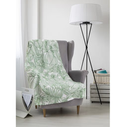 Плед Экономь и Я Тропические листья 150*200 см, пл.160 г/м2, 100% п/э  фото 6