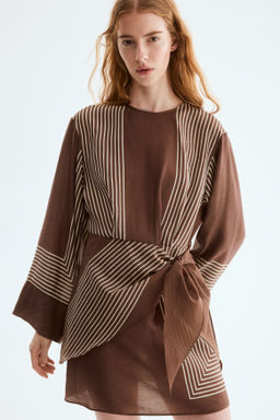 Short tie-detail dress - H&m фото 2