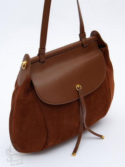 Сумка женская кожаная 1044M brown Polina&Eiterou