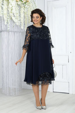 Платье Ninele 7431-Р темно-синий - Mira fashion фото 1255