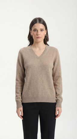 Джемпер из кашемира женский KW070523-E капучино