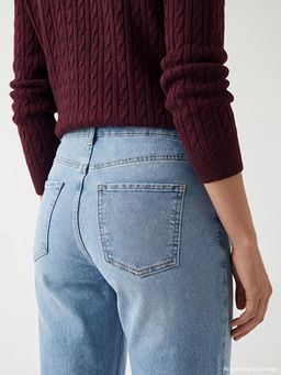 Mom Fit Kad?n Jean Pantolon