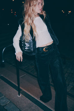 Chaleco con ribetes efecto pelo - H&m фото 3