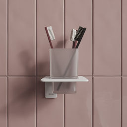 SLIWTG1i45, Подстаканник одинарный, матовое стекло, сплав металлов, Slide, белый матовый, ID