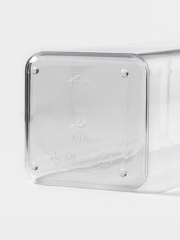 Банка для хранения сыпучих продуктов IDEA «Степ», 1.9 л, 10×28 см, пластик, крышка белая