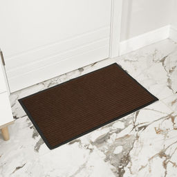 Коврик придверный влаговпитывающий, ребристый, «Стандарт», 50×80 см, коричневый