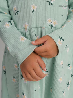 Платье Элла мятный букетик