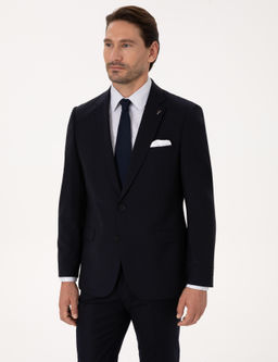 Lacivert Slim Fit Ceket - Cacharel фото 3