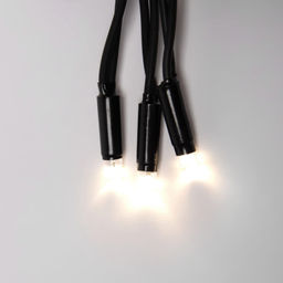 ULD-B3010-200/TBK WARM WHITE IP67 Бахрома светодиодная с эффектом мерцания, 3м. Соединяемая. 200 светодиодов. Теплый белый свет. Провод черный. TM Uniel. - Volpe фото 4