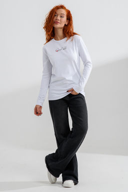 8513 Футболка с длинным рукавом женская