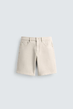 BERMUDA DENIM REGULAR FIT / Crudo - Zara фото 8