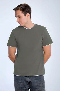 Арт. 67115/5 Футболка мужская 48-56 (5 шт) Цвет:серо-зеленый