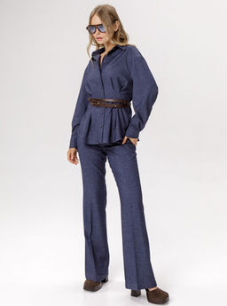 Рубашка Pirs 6568 синий