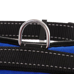 Шлейка К7 мягкая светоотражающая, размер М, ОГ 52-66 см, вес 9,5-17,5 кг, синяя - Пижон фото 4