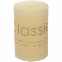 Цена за 4шт. Свеча "Classic" 5*7,5см цвет белый ZD-002